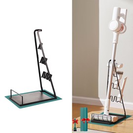EZ SPARES Vacuum Stand,Storage-Stand-Docking-Station-Holder,Stable Metal Storage Bracket Stand Holder,Compatible with Dyson,Hoover, Eureka, Rainbow,Shop VAC and Most Stick Vacuum(Black)