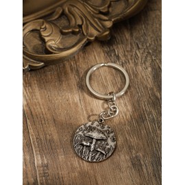 HAQUIL Vintage Mushroom Star Keychain Plant Gift for Nature Lovers Accessories