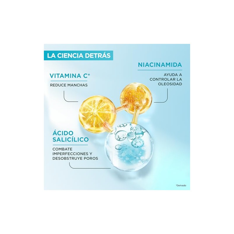 Garnier Express Aclara Crema Hidratante Matificante Anti-imperfecciones, controla oleosidad e