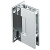 CRL Geneva 037 Series Brushed Nickel Wall Mount Full Back Plate Standard Hinge