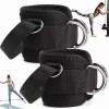 Par Grilletes Para Tobillo Con Talonera Gym Abductor Gluteo