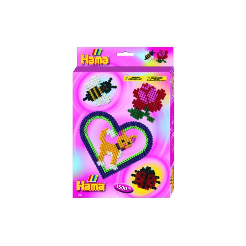 Dan Import 3328 - Hama Start Set 1.500 Stück, pink