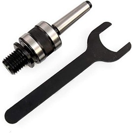 Woodworking Live Tailstock Chuck Adapter to 1" x 8 TPI Thread with #2 Morse Taper Mount - MT2