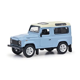 Schuco Land Rover Defender Model Car 1:64 Scale Light Blue 452027500