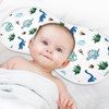 vvfelixl Baby Burp Cloths Palm Tree and Dinosaur Baby Newborn