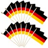 16 Pack Small Germany Flags on Stick - Mini German