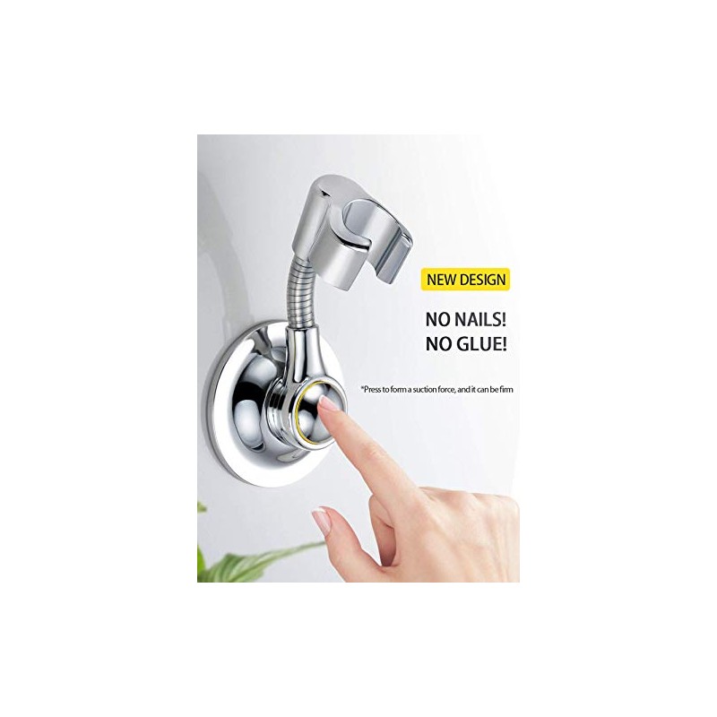 Shower Head Holder Suction Cup Handheld Bracket Adjustable Height Shower