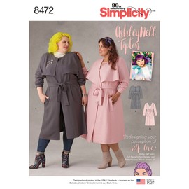Simplicity Patterns 8472-26W-28W-30W-32W-34W