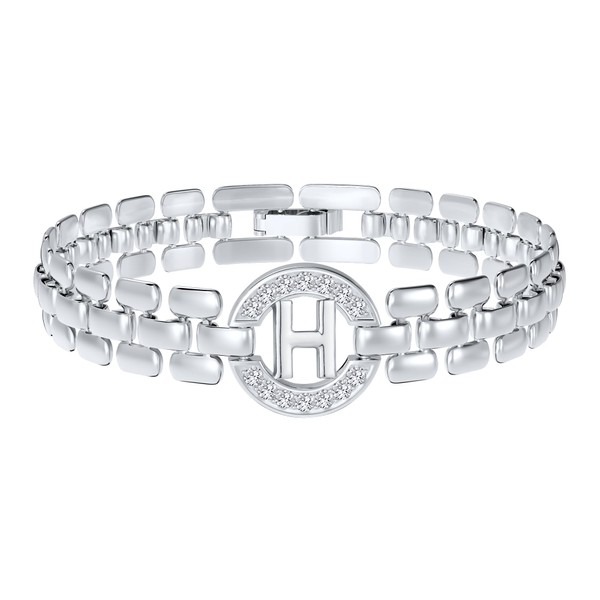 Rajputana Initial Bracelets for Women, 14K Gold-Plated Letter Bracelets from