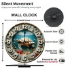 10-Inch Wooden Clock for a Magic Enthusiast with a Top