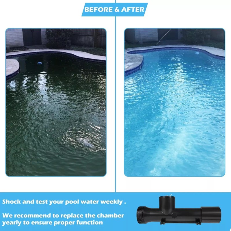 Unbranded Pool Ionizer Chamber 4CH4002-R Replacement for Hybrid Pool Treatment
