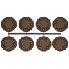 modellbahn-exklusiv Laser Cut Channel Cover Set of 8 with Template