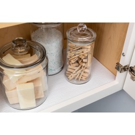 Smooth Top EasyLiner for Cabinets & Drawers - Easy to Install & Cut to Fit - Shelf Paper & Drawer Liner Non Adhesive - Non Slip Shelf Liner for Kitchen & Pantry - 12in. x 24ft. - Gray Damask