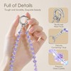 SURPHY Phone Charm, Crystal Glitter Phone Strap with Keychain &