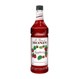 Monin Raspberry Syrup 33.8 Fl Oz Ideal for Cocktails Mocktails and Beverages