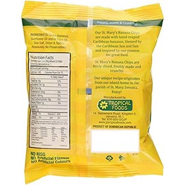St Mary's Banana Chips Kettle Cooked with Sea Salt 5 Oz/ 142 Gr Pack of 8