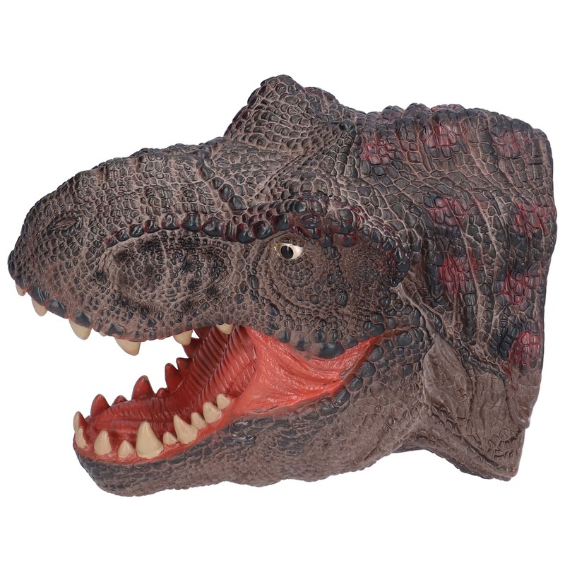 Dinosaur Puppet Rubber Portable Hand Drawn Comfortable Grip Tyrannosaurus Hand