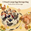 2 Pcs Egg Basket for Gathering Fresh Eggs, Mini Canvas