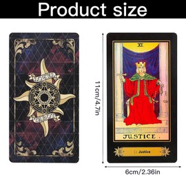 Binnan 78 Piece Tarot Card Set, Vintage Tarot Cards for Beginners in with Colourful Box