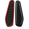 2pcs Carbon Fiber Style Car Air Flow Intake Decorative Scoop