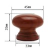 Wake Sangyo TW-011 Wooden Knobs, Dark Brown, 1.8 inches (45
