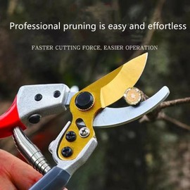 Plant Scissors,Small Garden Pruning Shears Heavy Duty,Hand Pruners For Gardening,Flower Scissors (red grey)