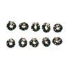 10Pcs Christmas Wreaths Miniature Scene Models Dollhouse Accessories for Above