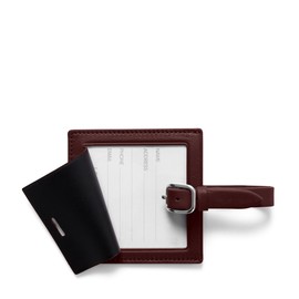 Leatherology Bordeaux Small Square Luggage Tag
