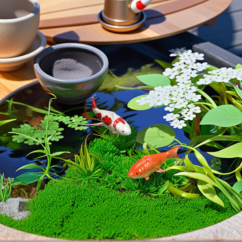 Wionin Lifelike Floating Fish Decor - Realistic Ceramic Koi &