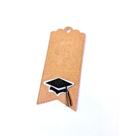 Graduation Gift Tags, 40 Pack Graduation Party Favor Tags with grad cap, Bulk for Graduating Students, Teachers, Friends