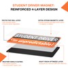 3PCS Student Driver Magnetic Stickers for Car - Removable Novice