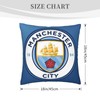 Manchester Home Throw Pillow Case Couch Sofa Bedroom Decorative Square