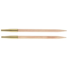KNITPRO Basix Birch: Circular Knitting Pins: Interchangeable: Special: 8.5cm x 3.50mm, Birchwood Multi-Colour, 8.5 x 0.35 x 0.35 cm