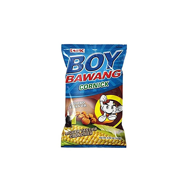 Boy Bawang Cornick Adobo Flavor 100g Pack of 6