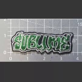 Unbranded Sublime Band Patch 1.25x3.75" Ska Punk Reggae Rock Santeria Embroidered Iron On