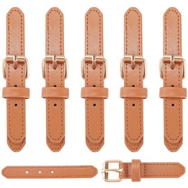 GORGECRAFT 6 Sets Cloak Claps Fasteners Buckle Sew-On Coat Toggles Button Camel PU Leather Large Snap Buttons Metal Coat Clips Belt Replacement for Duffle Jacket Sewing Clothes Accessories DIY Crafts