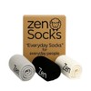 Zen Socks Men's Wool Silk Luxury Blend Socks, 3 Pairs