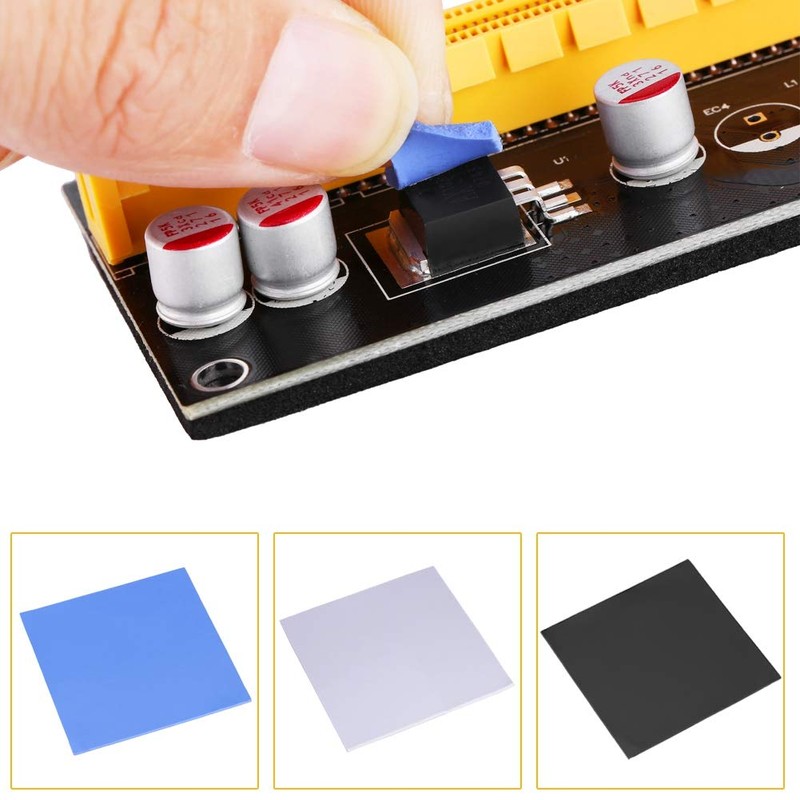 CPU Thermal Pad, Heatsink Cooling Conductive Silicone Pads / 100x100x2mm