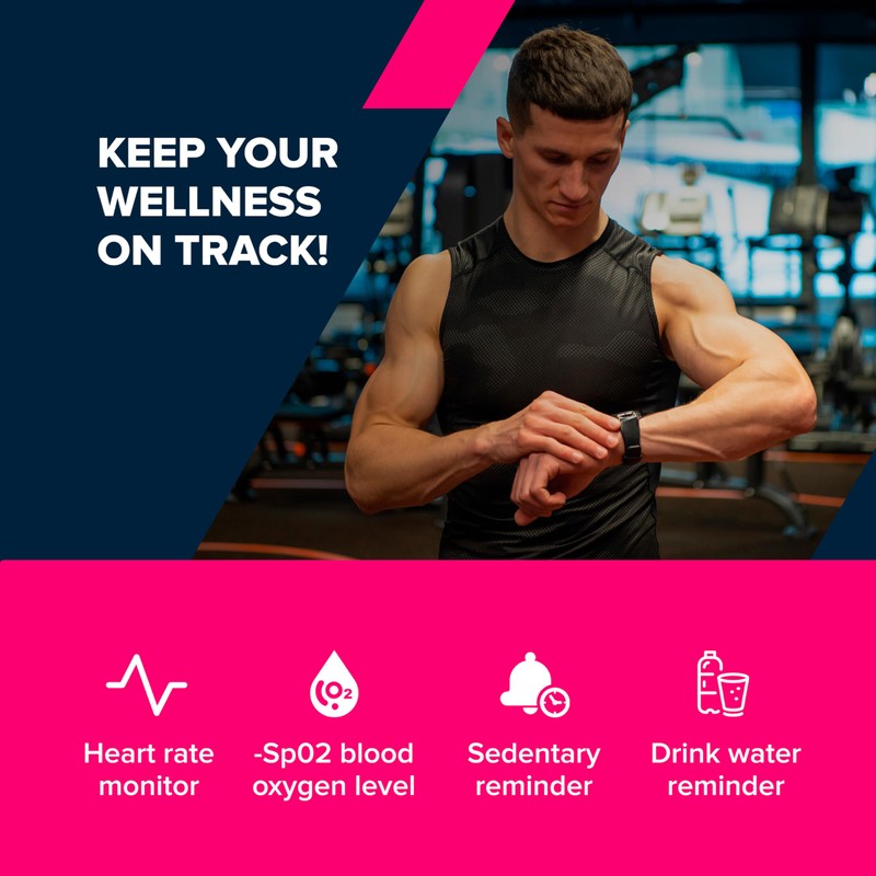 Canyon Badian SW-68 Smartwatch Black 45 mm DE, Modern