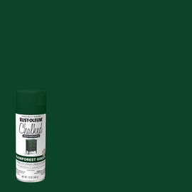 Rust-Oleum Rainforest Green Chalked All-in-One Ultra Matte Spray Paint | One Coat Coverage | No Primer, Sanding, Or Topcoat Needed | Easy Spray Application | Made in USA | 12 OZ