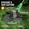 WORKPROX 20V Cordless String Trimmer/Edger 9500RPM 12" Cut 4A Battery