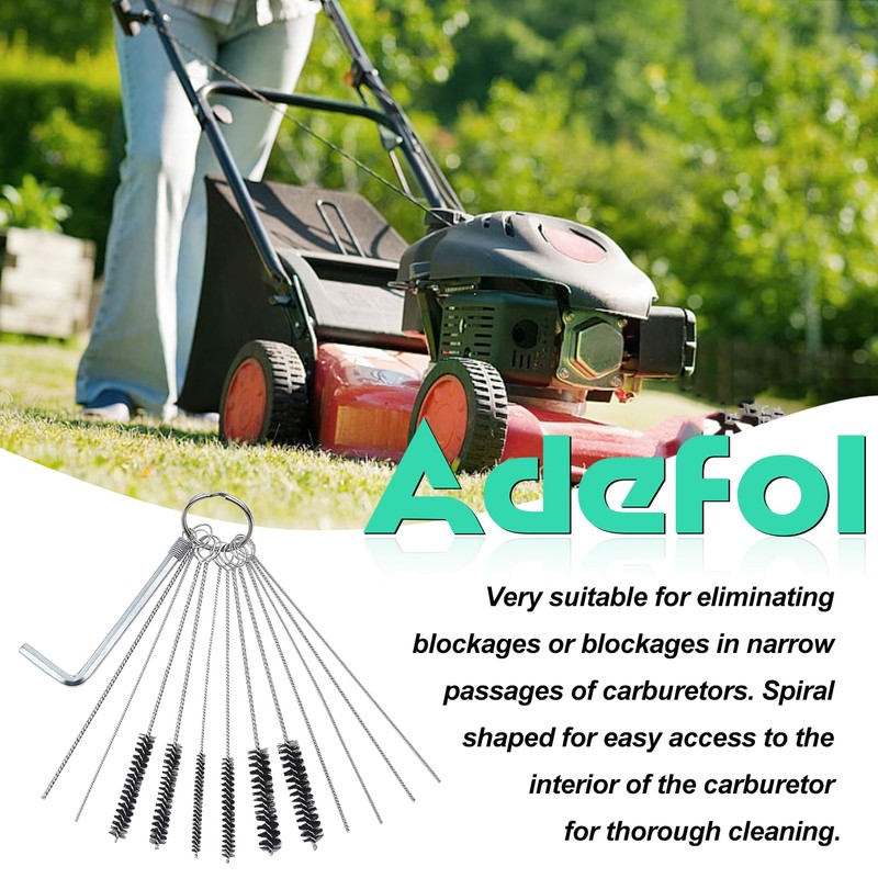 Adefol Cleaning Set for Carburettor, Cleaning Kit, 10 Cleaning Needles,