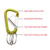VictorsHome Carabiner Clip Keychain Aluminum Alloy D Shape Multifunction Clip