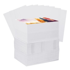 YOKIVE 200 Pcs Straight Pure Cotton Paper with Envelopes, Blank Cardstock Painting Board Great for Party Decoration, Crafts, Drawing (White, 5x7-Inch)