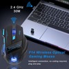 XuanGui Wireless Gaming Mouse with Side Buttons, 2.4G Bluetooth USB