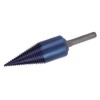 Wood Cone Punch High Speed Steel Blue Plated Hex Shank