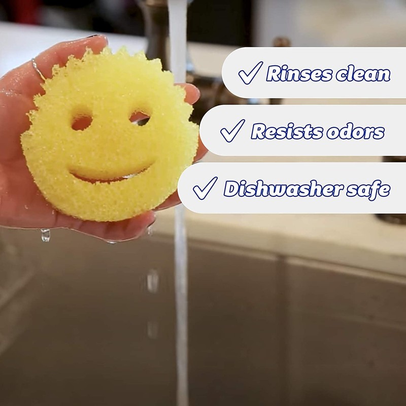 Scrub Daddy Sponge - Lemon Fresh Scent - Scratch-Free Multipurpose