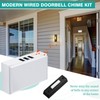 Wired Doorbell Chime with 2 Lighted Push Buttons, 16V 10VA