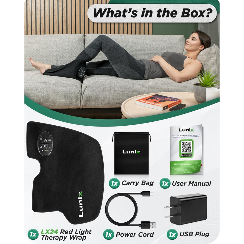 Lunix LX24 Red Light Therapy for Feet, Near Infrared Therapy