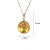 Artisana-Schmuck Elegant amber tree of life pendant (without chain), set